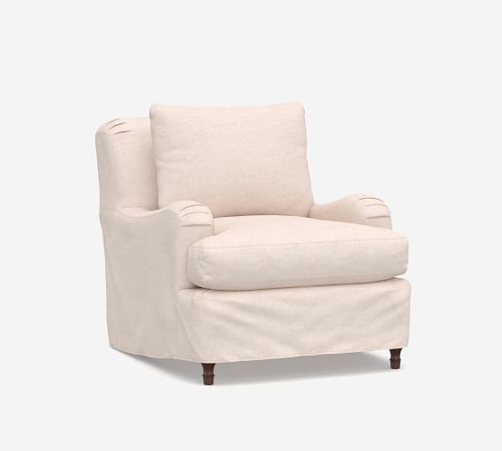 carlisle slipcovered armchair