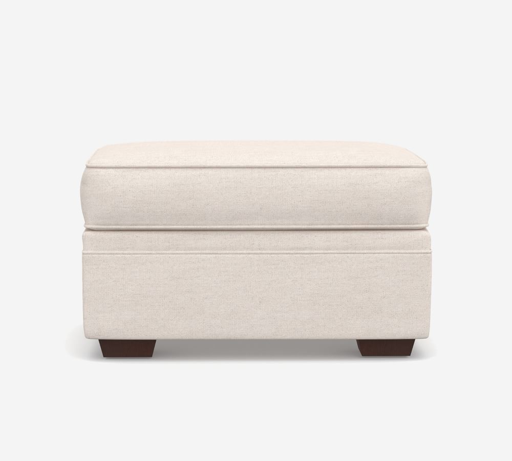 Pearce Upholstered Ottoman Pottery Barn