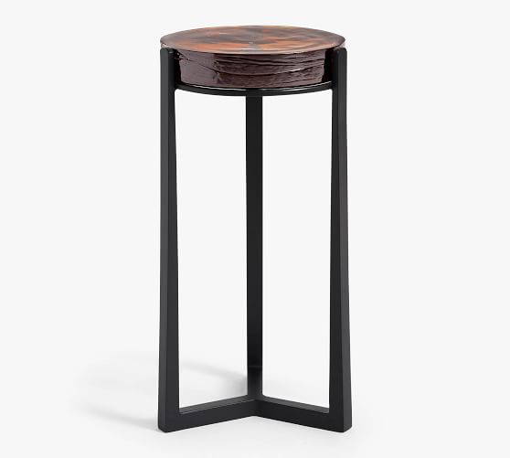 pottery barn black side table