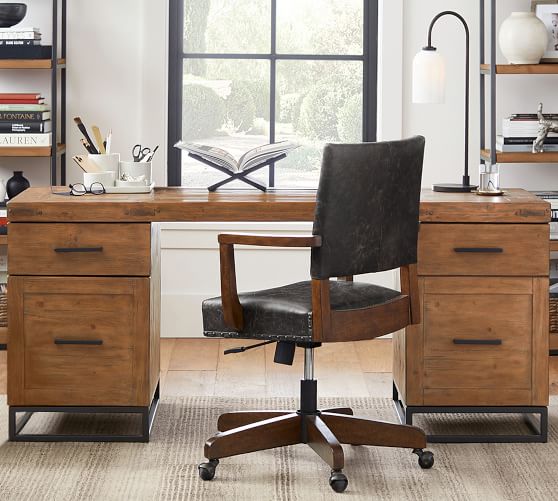 pottery barn double desk