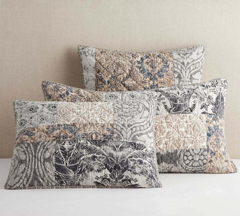 Tessa Patchwork Quilted Pillow Shams