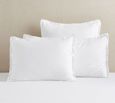 Washed Cotton Sateen Sham | Pottery Barn