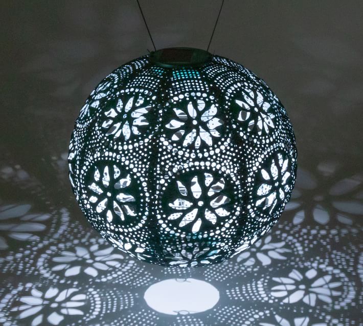 solar boho lantern