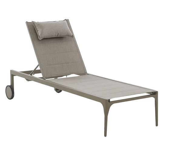 aluminum chaise lounge with wheels