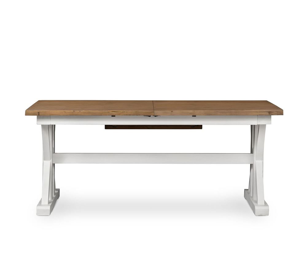Hart Reclaimed Wood Extending Trestle Dining Table Pottery Barn