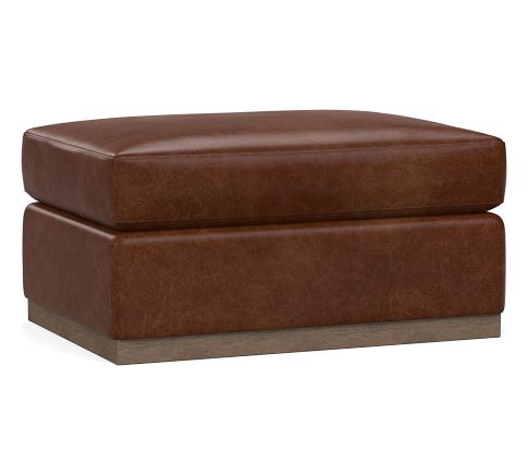 Carmel Square Arm Leather Sofa | Pottery Barn