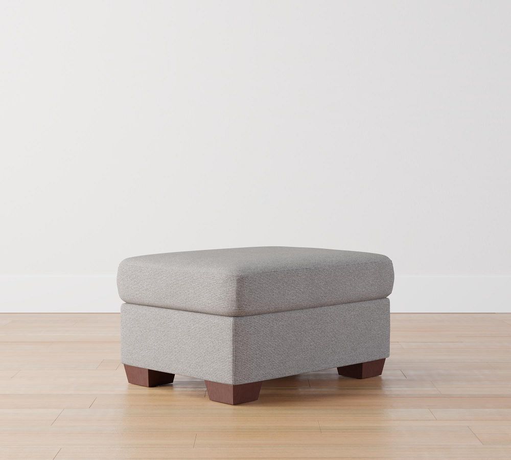 York Upholstered Ottoman Pottery Barn