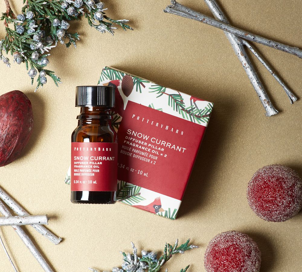 Flameless Diffuser Candle Fragrance Oil Snow Currant, Set of 2