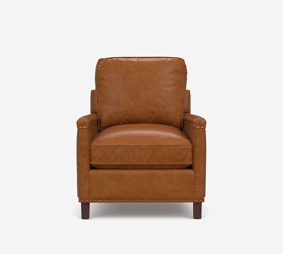 tyler leather chair pottery barn