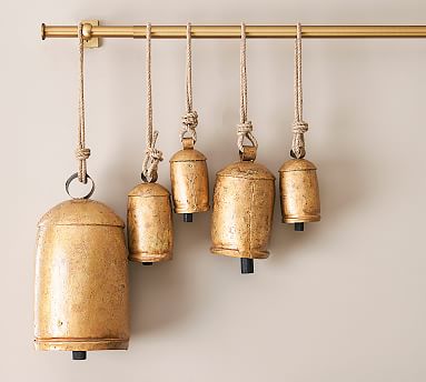 Handcrafted Brass Bells Wall Art | Pottery Barn