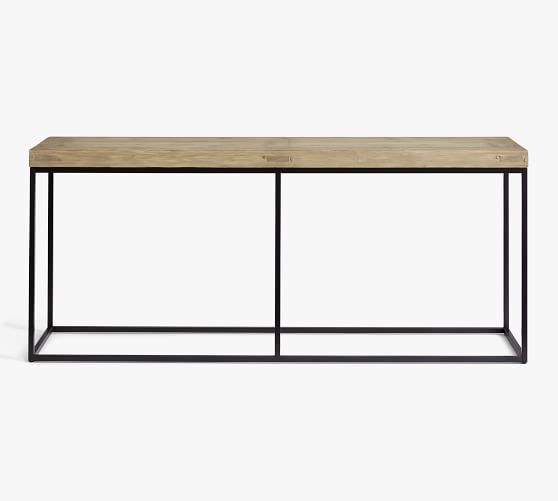 pottery barn black console