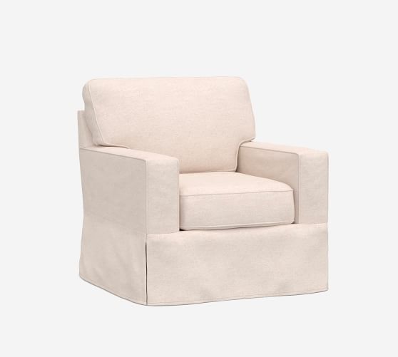 pottery barn buchanan swivel chair