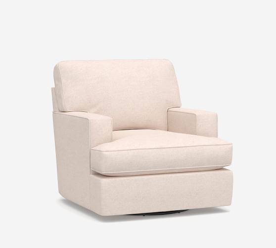 pottery barn buchanan swivel chair