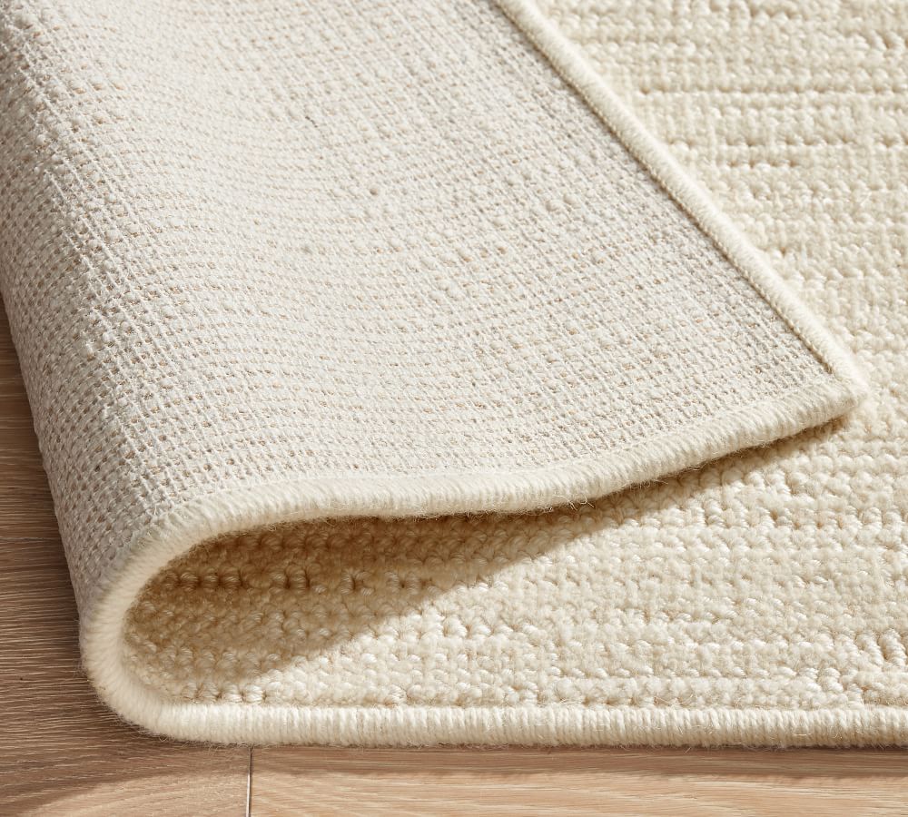 Custom Boucle Wool Rug Pottery Barn