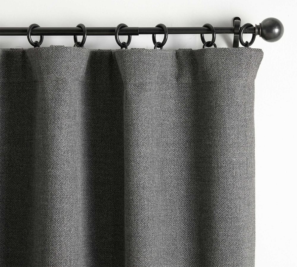 Chateau Basketweave Blackout Curtain Pottery Barn