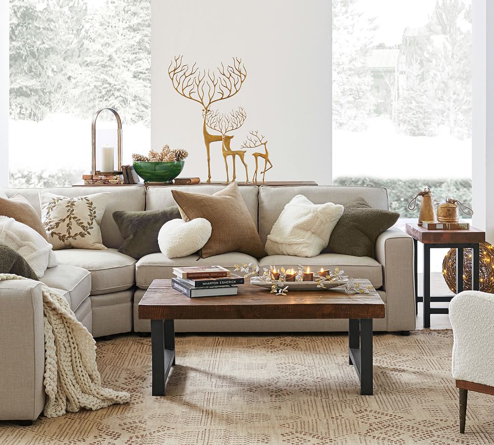 Griffin Rectangular Reclaimed Wood Coffee Table Pottery Barn