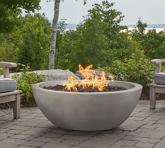 noe concrete propane fire pit table