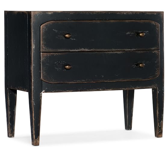 pottery barn nightstand black