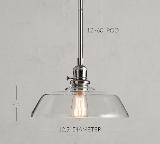 glass farmhouse pendant light