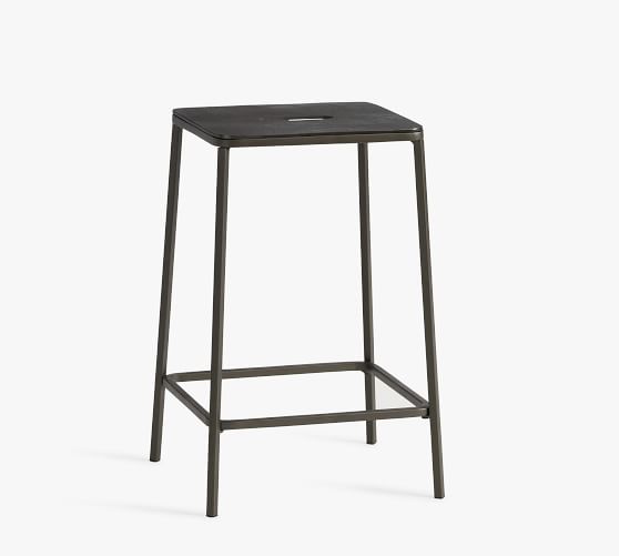 pottery barn metal bar stools