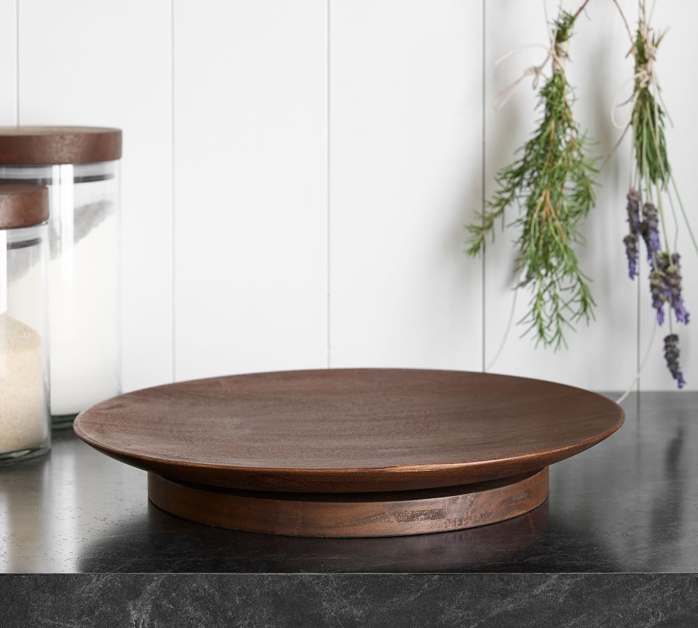Chateau Wood Lazy Susan Pottery Barn
