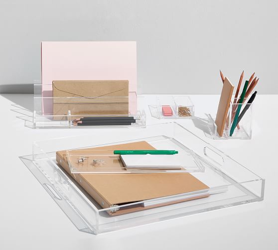 acrylic desk accessories set