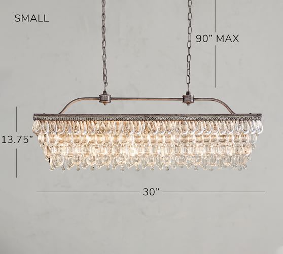 rectangular chandelier