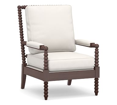 loralie upholstered spindle armchair