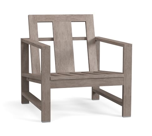 Indio Wood Lounge Chair Frame, Grey Driftwood