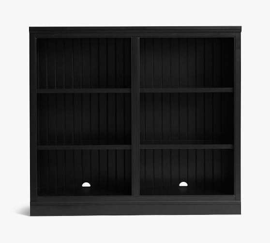 Black Wood Bookcase Pottery Barn