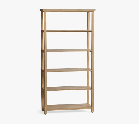 Black Wood Bookcase Pottery Barn