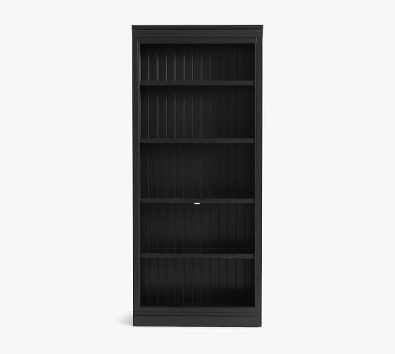 Black Wood Bookcase Pottery Barn