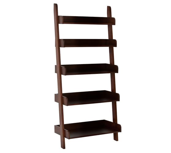 pottery barn ladder shelf bathroom