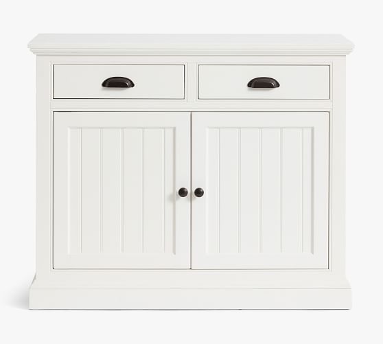 pottery barn white console