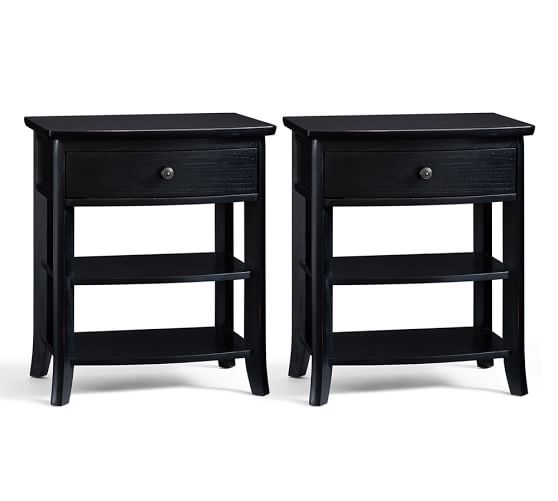 black nightstand 27 inches high