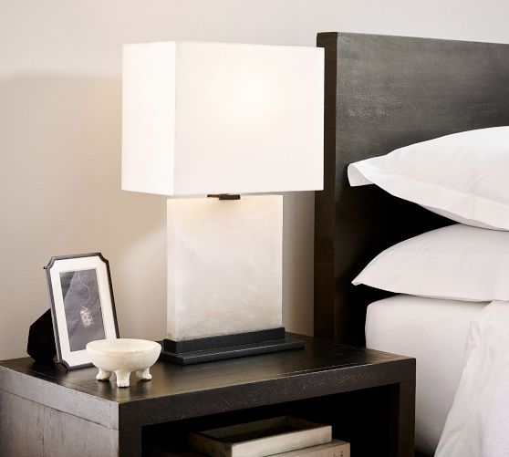 zoe alabaster table lamp