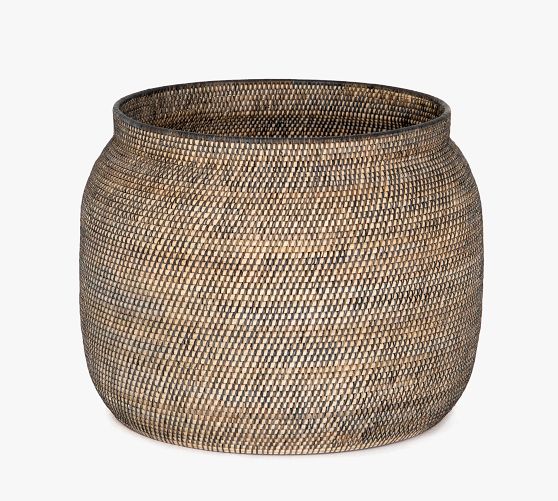 Rattan Storage Basket Pottery Barn