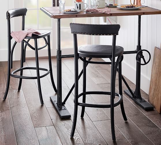 pottery barn high top table and chairs