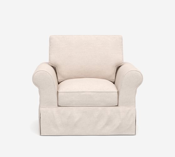 pottery barn swivel chair slipcover