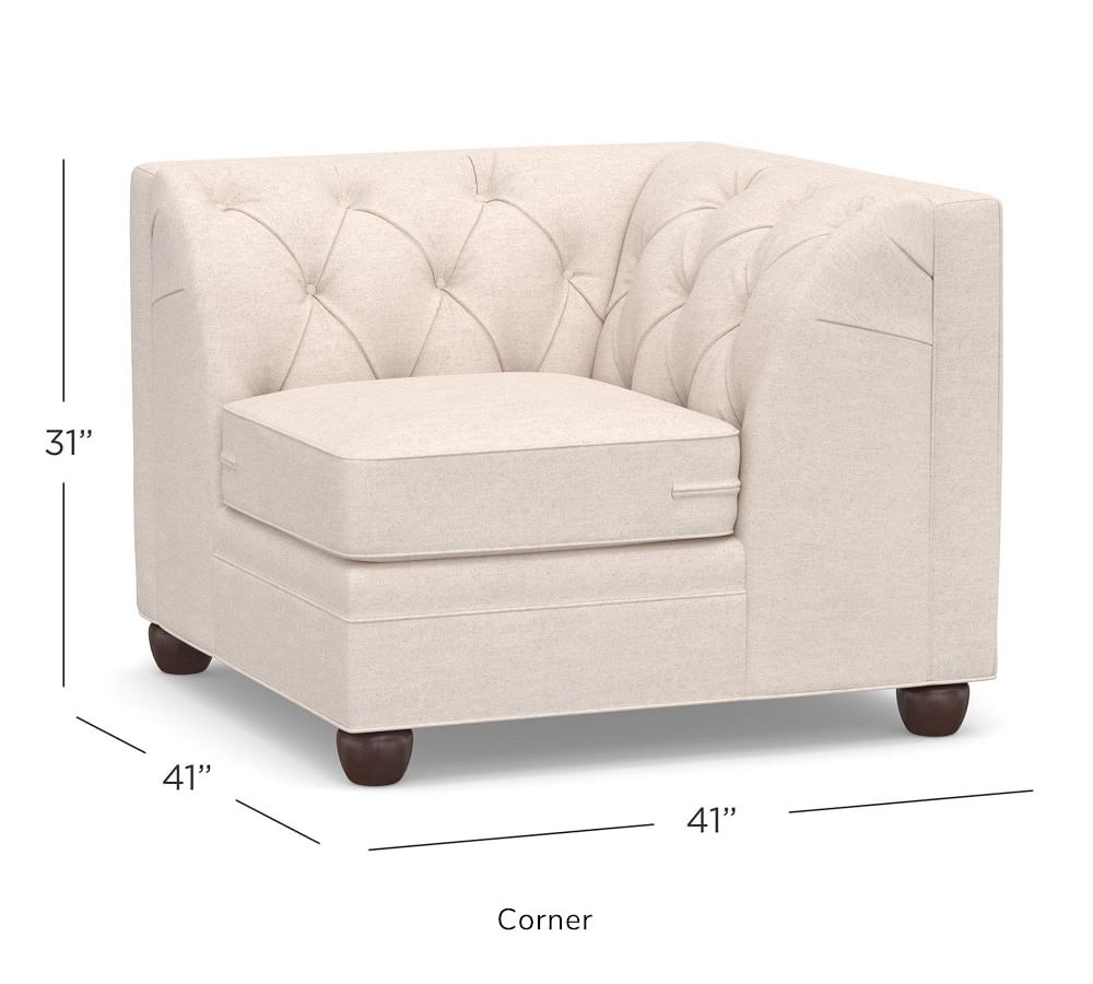 Build Your Own - Chesterfield Square Arm Upholstered Sectional ...