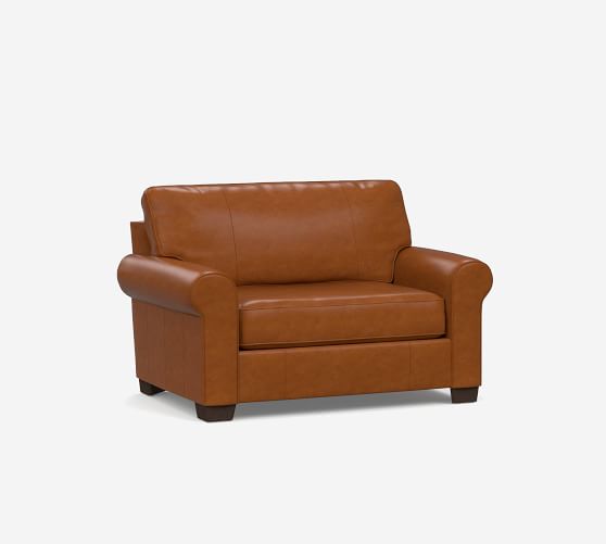 twin leather sleeper chair