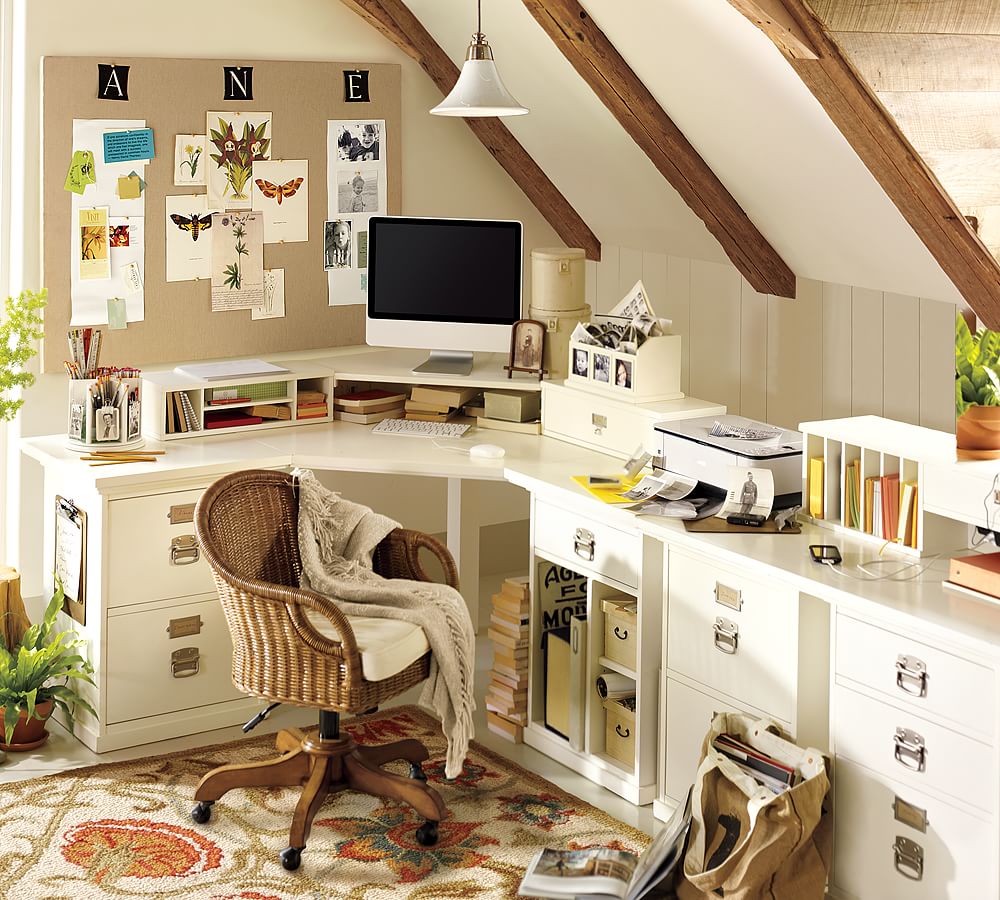 pottery barn corner desks