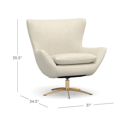 wells petite swivel chair