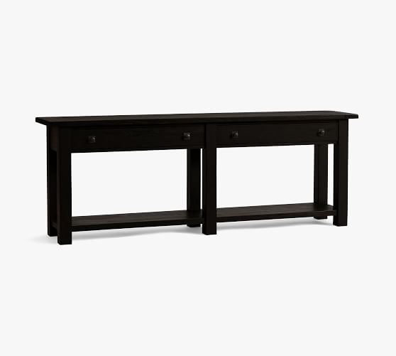 pottery barn black console