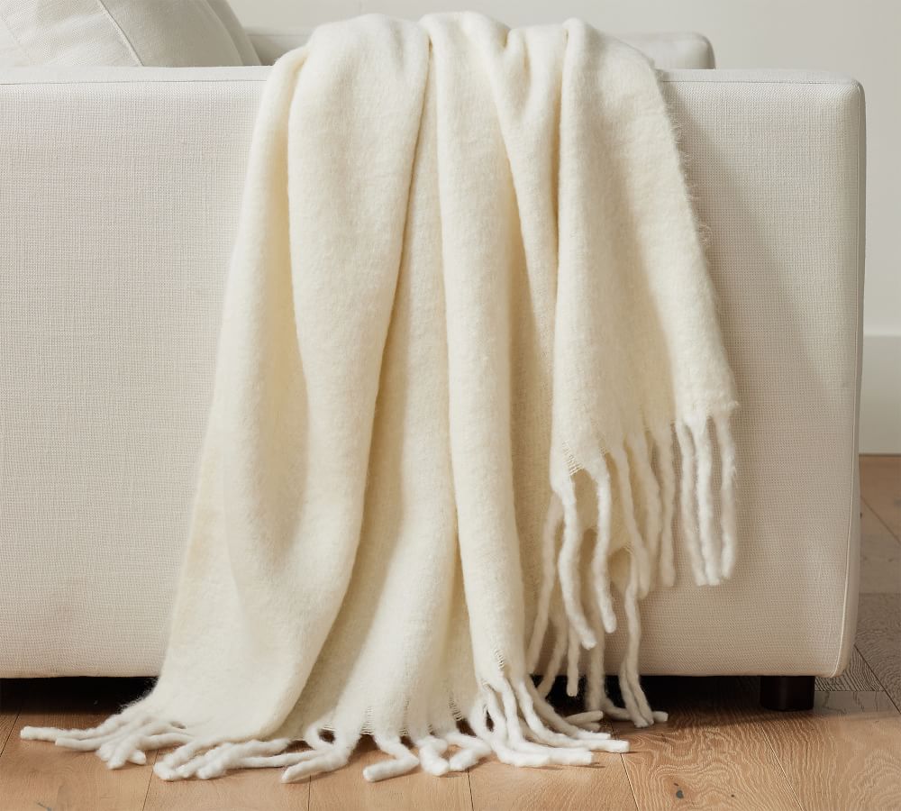 Hayes Faux Mohair Throw