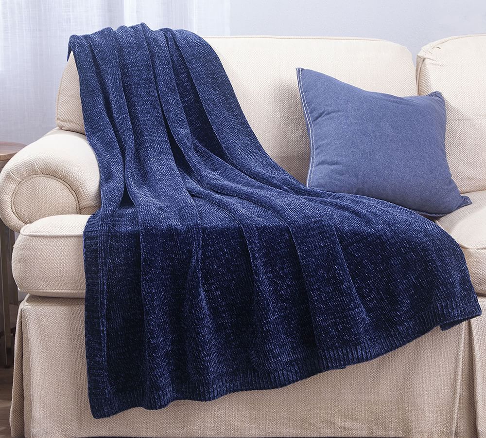 Larue Chenille Throw | Pottery Barn