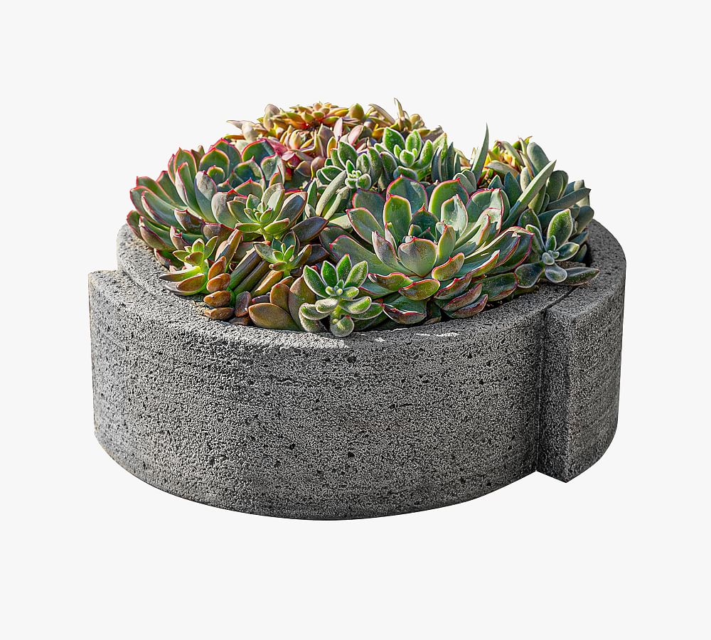 Nyla Stone Planter Pottery Barn