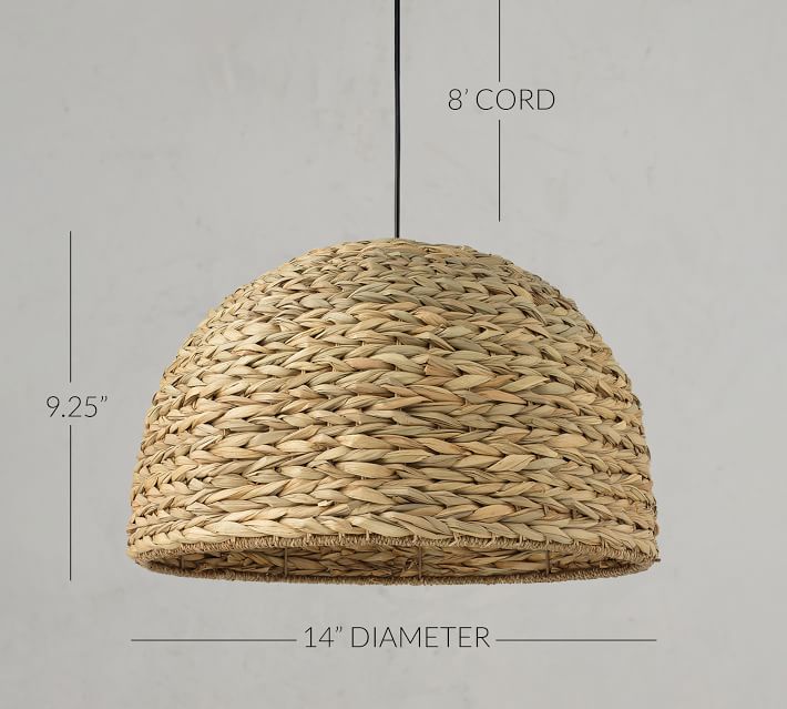 pendant lamp shade seagrass