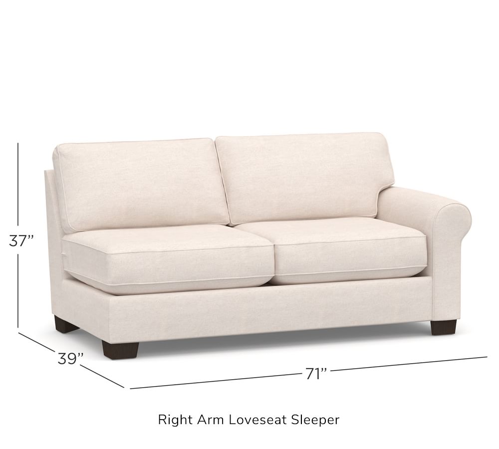 Build Your Own Buchanan Roll Arm Upholstered Sectional Components Pottery Barn