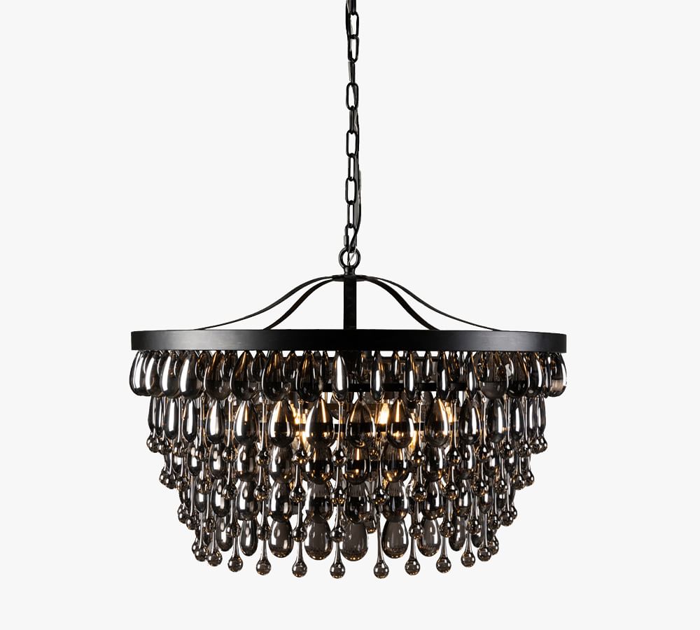 Ordman Crystal Round Chandelier | Pottery Barn